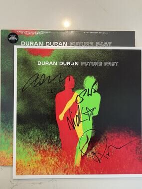 Duran Duran Hand Signed Vinyl Print Plus Album Future Past AUTOGRAPHED #3